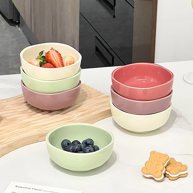 陶瓷蘸料碗家用调料碟高颜值辣椒酱油醋小菜碟子烤肉火锅蘸酱小碗