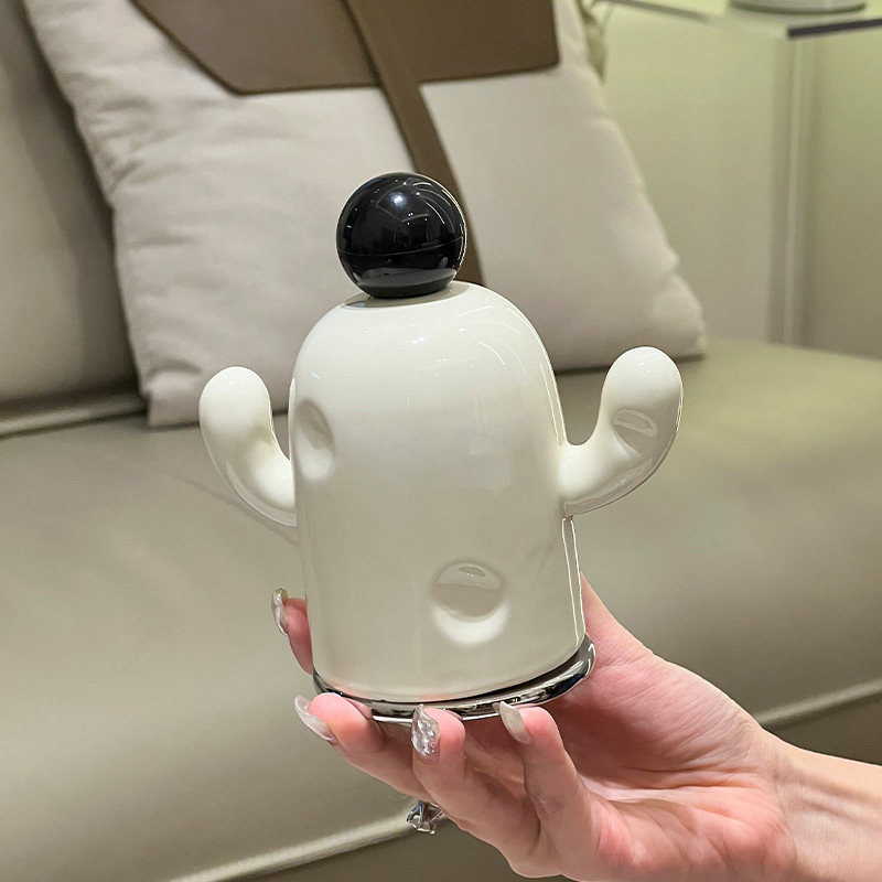 仙人掌陶瓷牙签盒高颜值牙线罐棉签罐家用轻奢高档个性创意收纳罐,餐饮具,牙签筒,淘宝优惠券,粉丝福利购,淘宝优惠卷