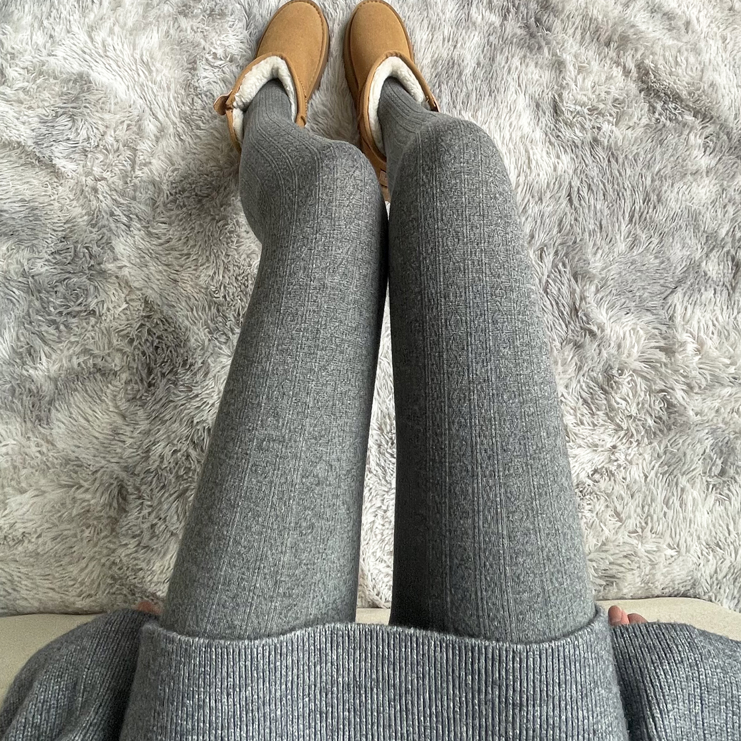 【复古麻花正品】灰色打底连裤袜