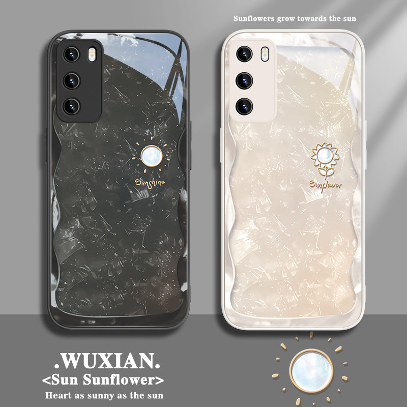 适用华为pura70情侣手机壳mate60pro太阳向日葵荣耀2