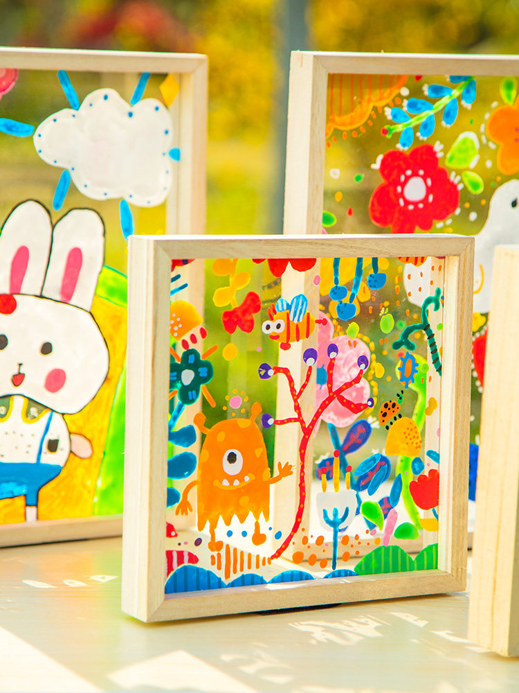 幼儿园宝宝水彩画涂色儿童画板家用可擦涂鸦白板小孩画画神器婴儿