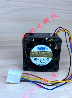 DBTA0420B2L 4cm 4020 12V 0.17A PWM全新服务器机箱电源风扇