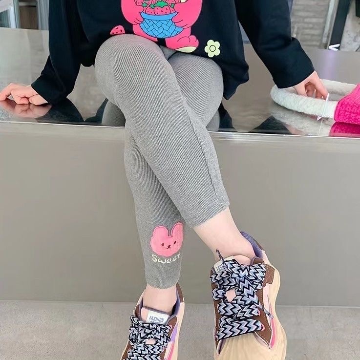 长裤纯棉绣花兔子厂家直销