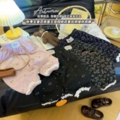 女童软糯长裤 校园百搭神裤 休闲卫裤 2025秋冬卡通猫满印可爱韩版