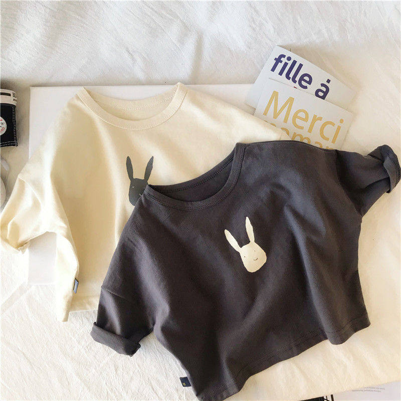 men and women pure cotton new pattern Autumn 2020 children rabbit baby jacket Versatile Base coat Long sleevein the Children/Baby/Family fitted , T-shirt  category - from Buy2taobao.com to provide professional Taobao agent buy service