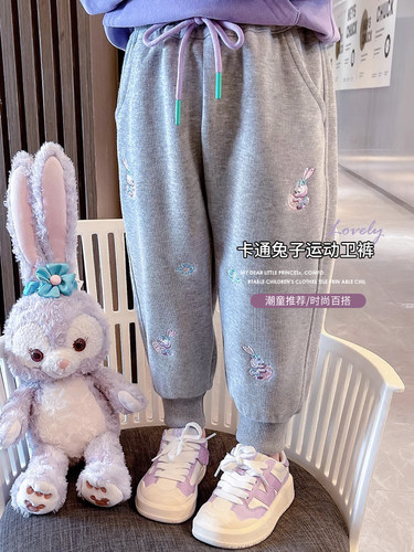 长裤纯棉小花刺绣厂家直销