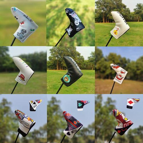 golf通用一字推杆套磁吸杆头套