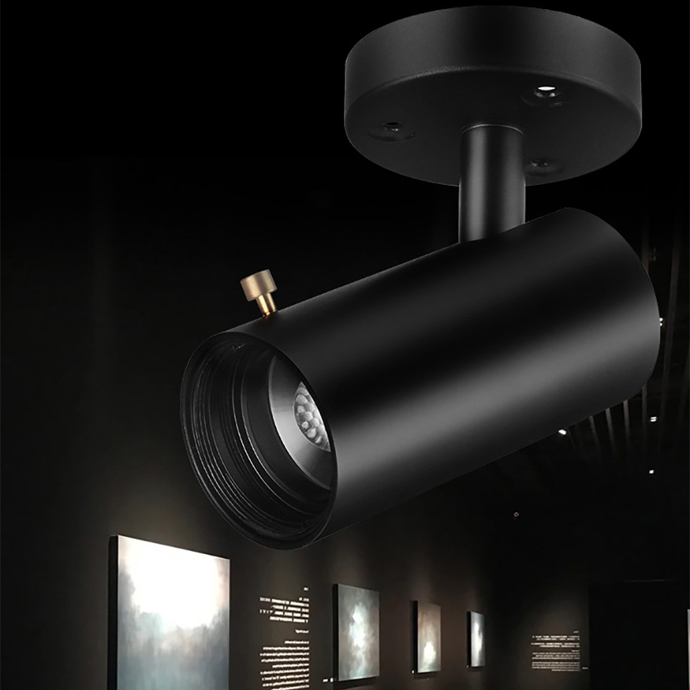 吸顶式可调光走廊LED护眼博物馆美术馆展厅灯照画明装COB射灯