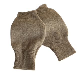 冬季纯山羊绒针织半指手套男女士保暖短款学生写字冬天羊毛露指