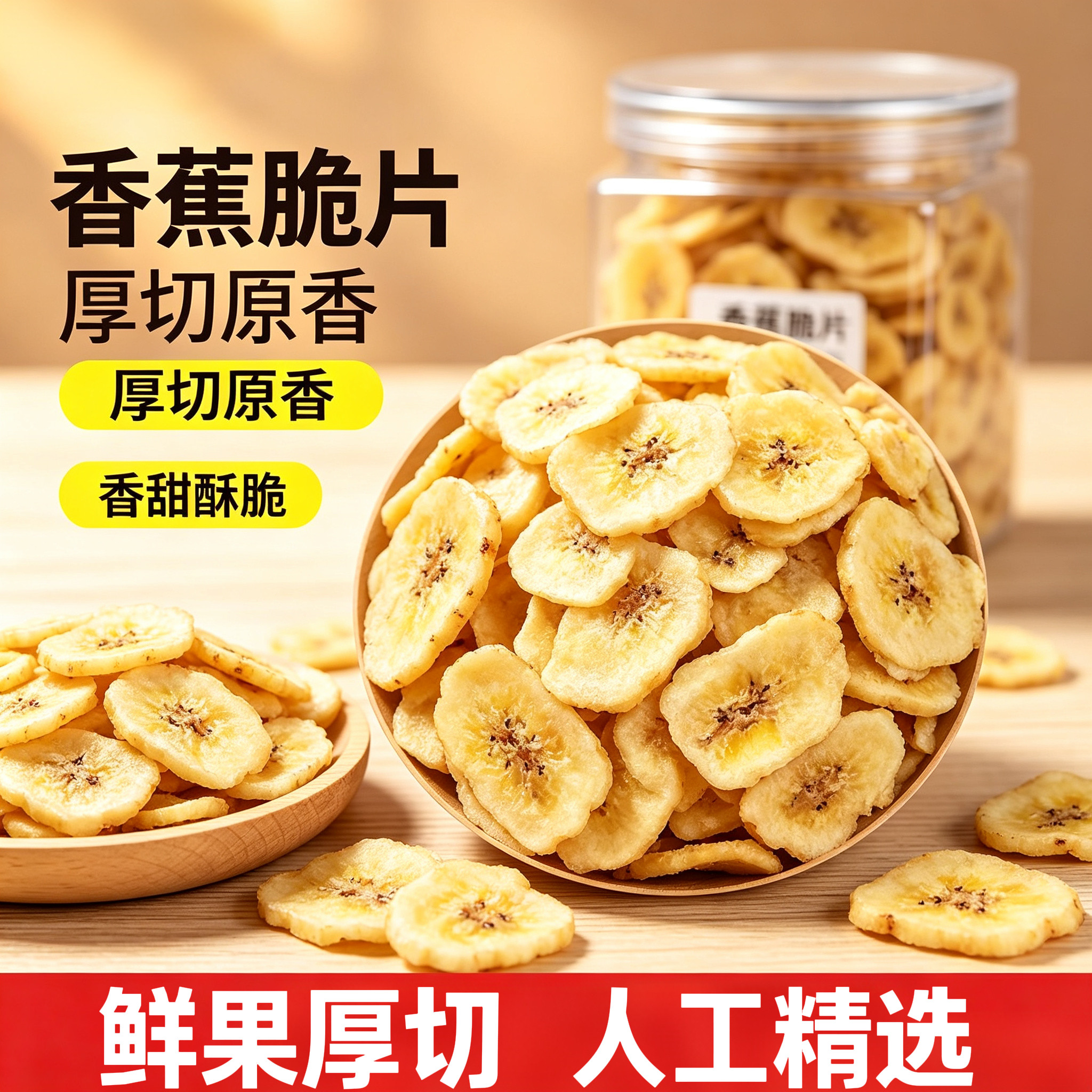 菲律宾香蕉干脆片香蕉片干孕妇儿童零食特产香蕉美味无糖无添加