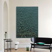 饰画小众设计师油画 客厅侘寂风手绘挂画民宿酒店装 忒派 漓漾