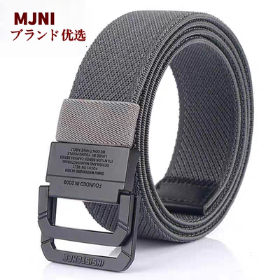 日本2025男士双环扣腰带帆布皮带