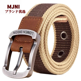 2025日本针扣帆布腰带男女士皮带学生青年韩版裤带休闲时尚商务带