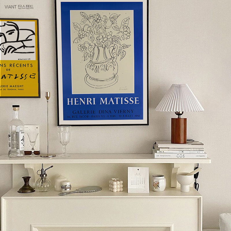 港画 印象派大师艺术作品抽象线条黄蓝色块壁画人物马蒂斯装饰画