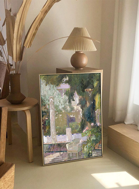 Joaquín Sorolla华金索罗艺术大师作品壁画北欧ins风卧室装饰画