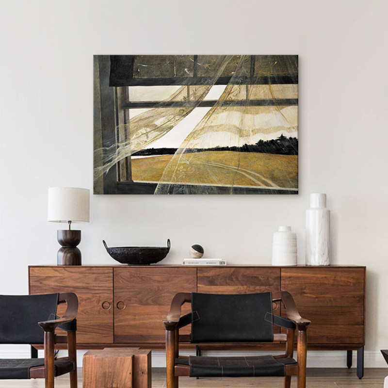 wind from the sea|安德鲁怀斯装饰画 海边的风小众艺术画抽象画