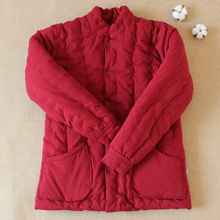 手工纯棉花女士棉袄中老年棉衣成人加厚保暖棉服居家外穿冬季 外套