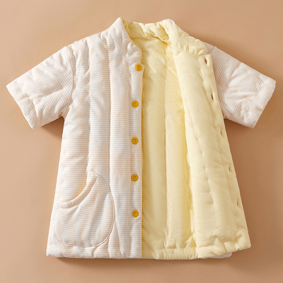 女士纯棉花手工加厚保暖半袖棉袄