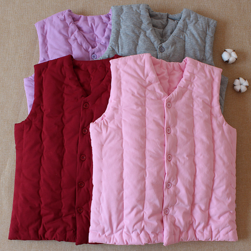 手工棉花加厚秋冬季坎肩背心马甲
