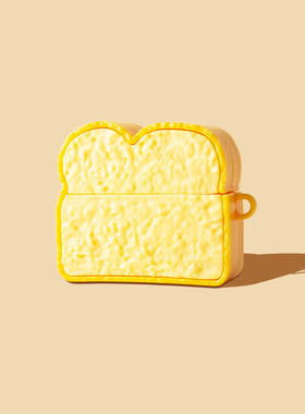 吐司面包适用魔音Beats StudioBuds保护套硅胶SoloBuds真无线蓝牙耳机套Studio Solo Buds防摔充电仓盒子可爱