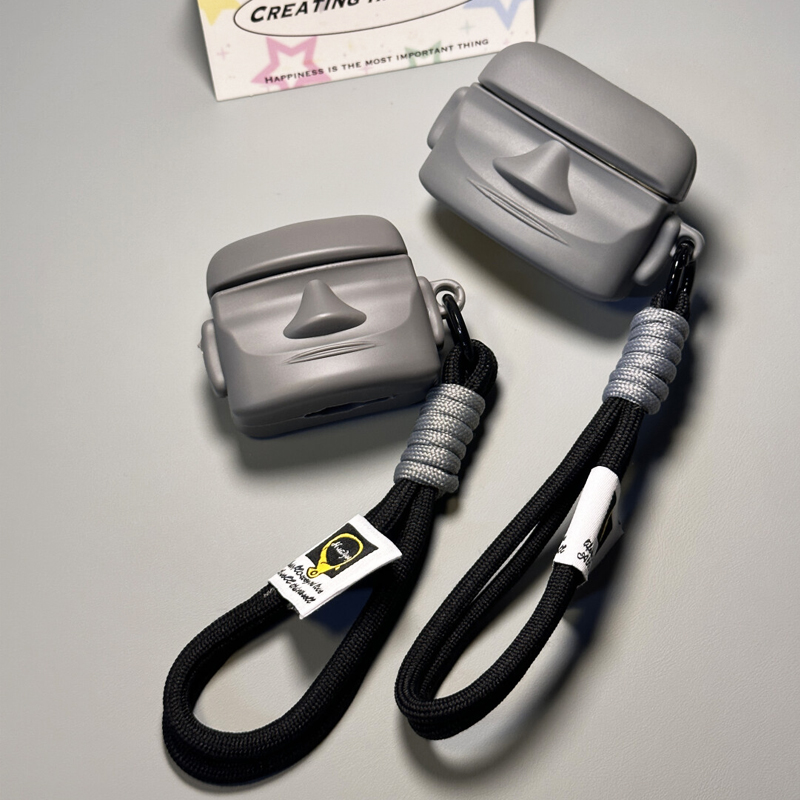 适用弱水时砂earfree i5保护套复活节岛石像CERAMICS琉璃x保护壳earfreei3耳机套防摔挂绳ear free i5耳机壳