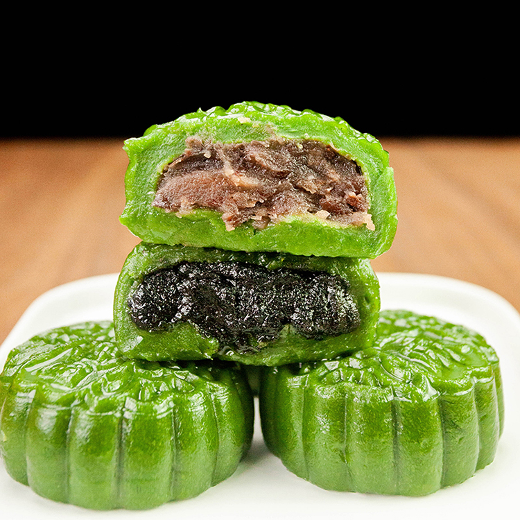 浙江特产传统手工清明粿艾草果青团艾叶馃糕艾饺小吃糯米糕点食品