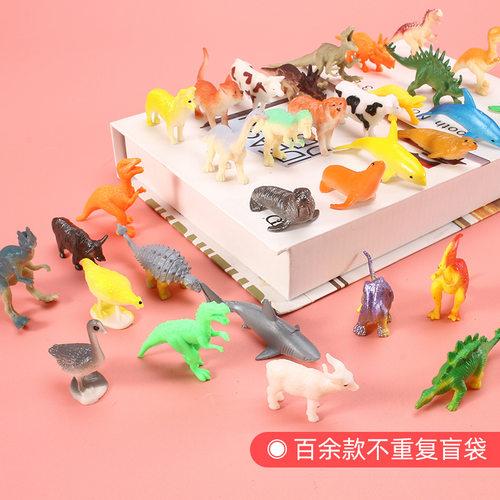 动物盲袋摆件微缩系列盲盒仿真