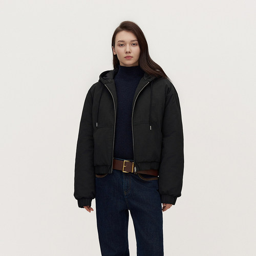 OCHIRLY欧时力 连帽羽绒服外套女上衣休闲时尚宽松2025秋冬新品