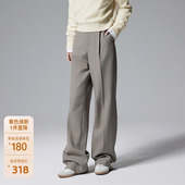 女通勤气质高级感2025春新款 OCHIRLY欧时力精纺直筒西装 长裤