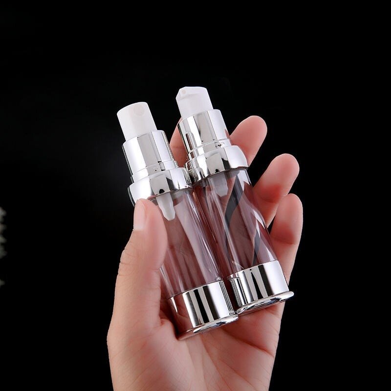 网红粉底液分装瓶迷你5ml防氧化真空有机玻璃金银分装喷瓶乳液瓶图片