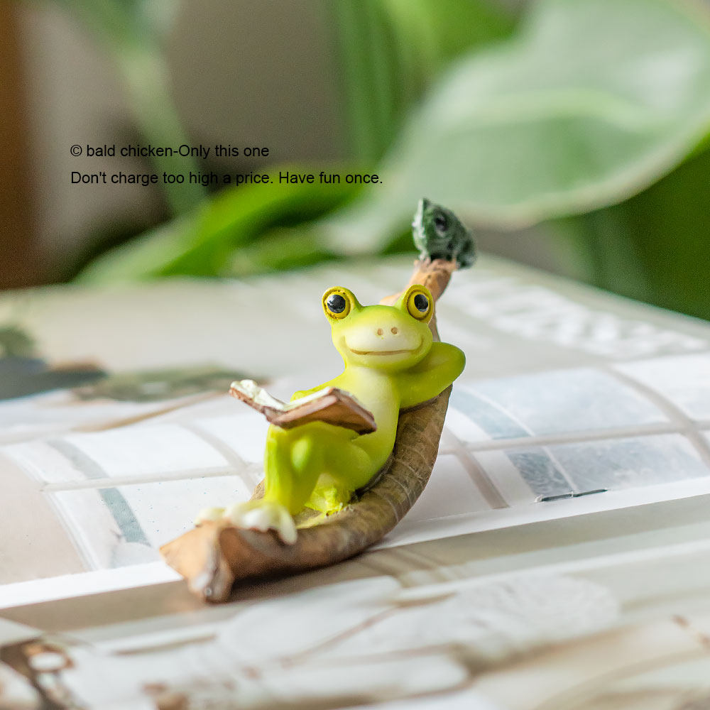 秃鸡！努力学习，天天向上！ 卡通青蛙桌面摆件 礼物,饰品/流行首饰/时尚饰品新,摆件,淘宝优惠券,粉丝福利购,淘宝优惠卷