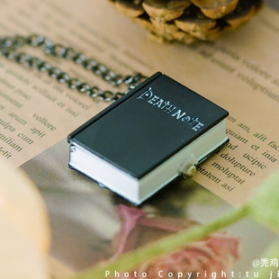 没事做 打开看看几点了！能看时间的项链 死亡笔记怀表 创意礼物