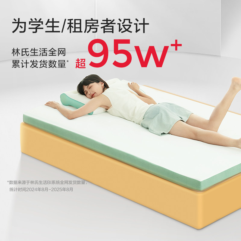 林氏生活学生宿舍记忆棉床垫图片