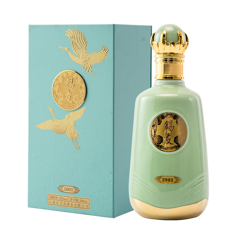 酒厂店52度2003锡友高端白酒500ml*6礼盒纯粮浅酱芝香玉祁特产礼图片