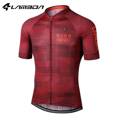 LAMEDA Cycling Jersey Men's Bike Shirts Short Sleeve Full Zi