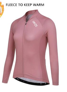 Jersey de Ciclismo de manga larga para mujer, chaquetas tér