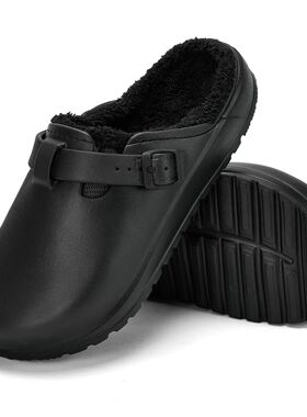 Womens Clogs Winter Mules Slip on Nurse Shoes Work Garden Sl