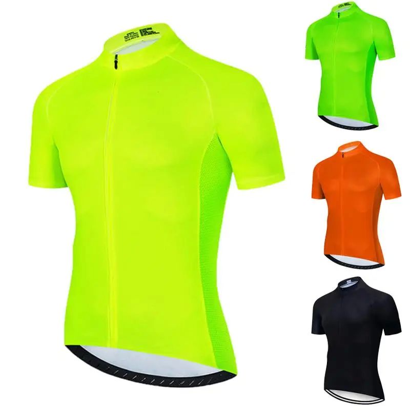 Camiseta verde fluorescente de manga corta para hombre, ropa