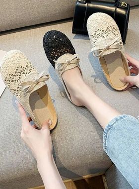 Half-pack slippers female 2022 new summer all-match external