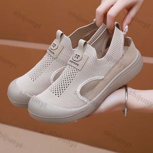 Summer New Non Shoes Slip Hollow 2025 Mesh Women Breathable