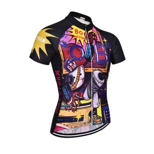 Traje de carreras de manga corta para hombre, jersey de seca