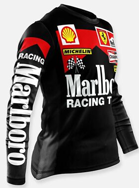 WEBIG-Camiseta de manga larga para hombre, ropa para Motocro