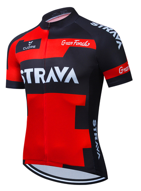 Strava Cycling Jersey 2022 MTB Mountain Bike Race Cycling Sh