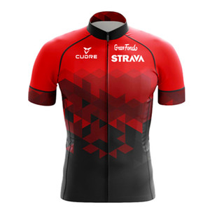 Strava Cycling Jersey 2022 MTB Mountain Bike Race Cycling Sh