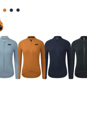 RISESBIK-ropa de ciclismo para mujer, Jersey térmico de lan