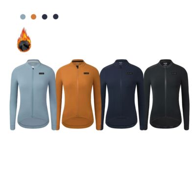 RISESBIK-ropa de ciclismo para mujer, Jersey térmico de lan