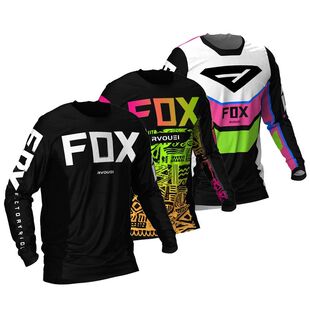Rvouei Fox-Camisetas de descenso para hombre, bicicleta de m