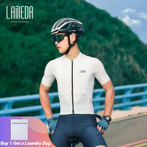 LAMEDA-Jersey de Ciclismo de secado rápido para hombre y mu