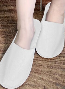 10Sets Disposable Slippers Hotel Supplies Plush Aviation Tou