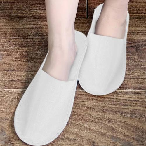 10Sets Disposable Slippers Hotel Supplies Plush Aviation Tou